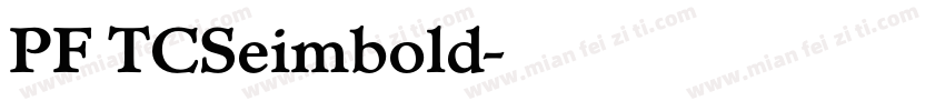 PF TCSeimbold字体转换